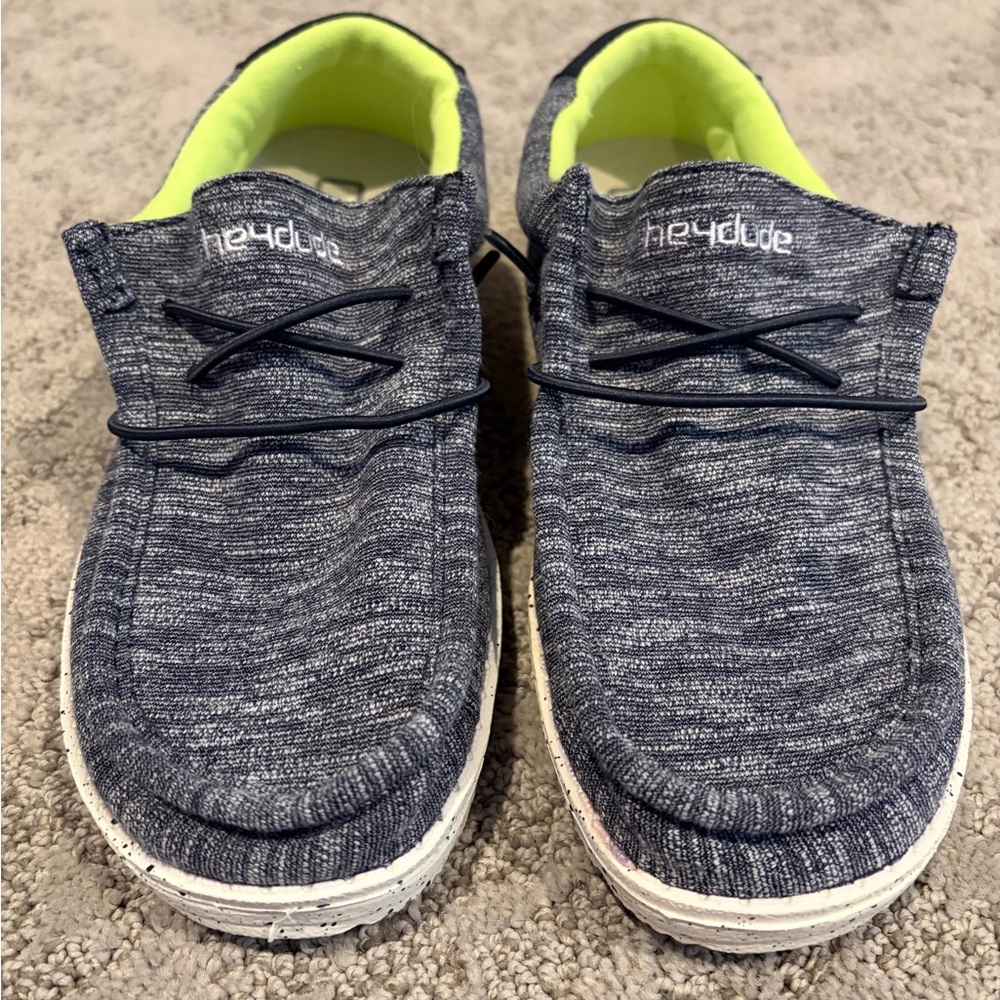 Hey Dude Kids Blue and White Sneakers